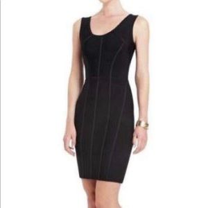 BCBG Black Bodycon Seamed Dress